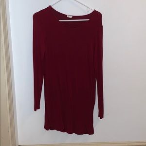 long sleeve t-shirt dress